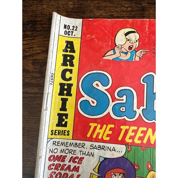 Archie Series Sabrina The Teenage Witch No. 22 October 1974 Comic Bagged Boarded - Picture 3 of 5